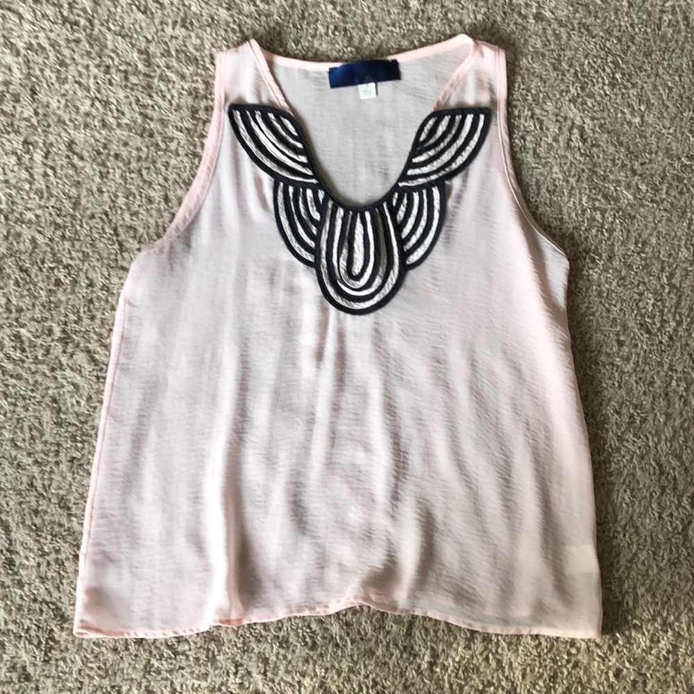 Sheer pink tank